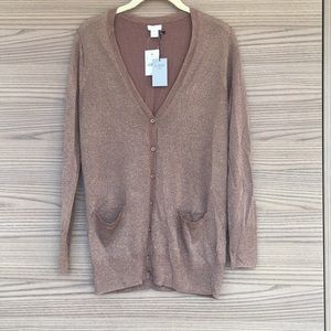 J.Crew Gold/Bronze Cardigan